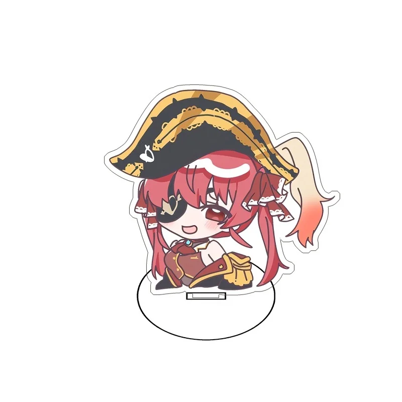 Anime Cute Toy Hololive Vtuber Figure Stand Usada Pekora Uruha Rushia Hosimati Suisei Inugami Korone Acrylic Keychain 10CM view 5