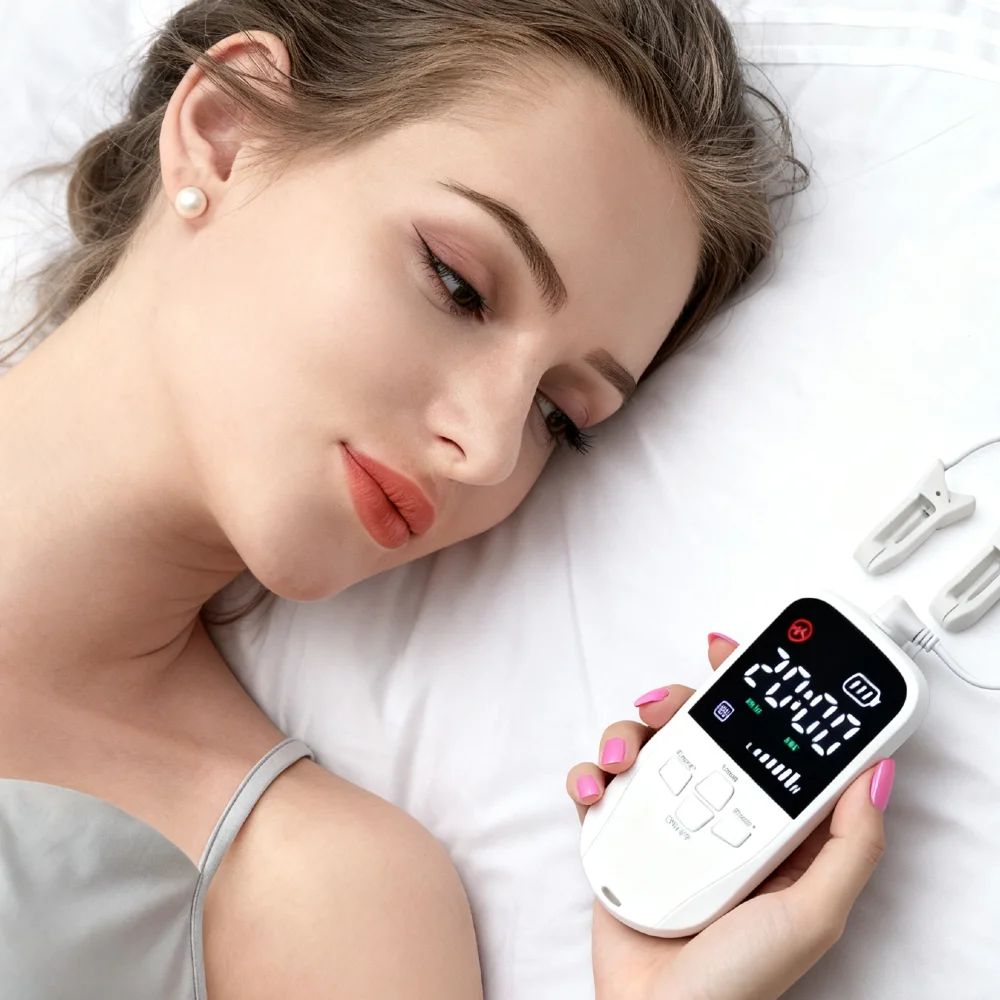 

Biothythm Vagus Nerve Stimulator Sleep Aid Machine USB Charging Ear Clip Massager for Brain Relaxation & Sleep Improvement