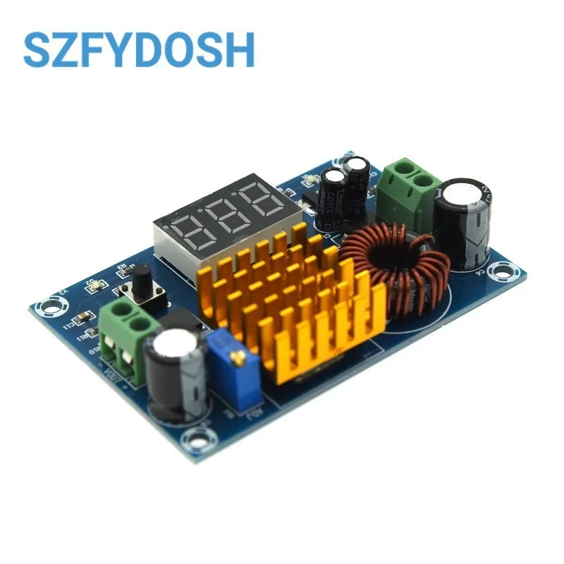 XH-M411 DC 3V-35V To DC 5V-45V Boost Module Digital Voltmeter DC-DC Step Up Module Boost Converter Board 5A Power Adjustable