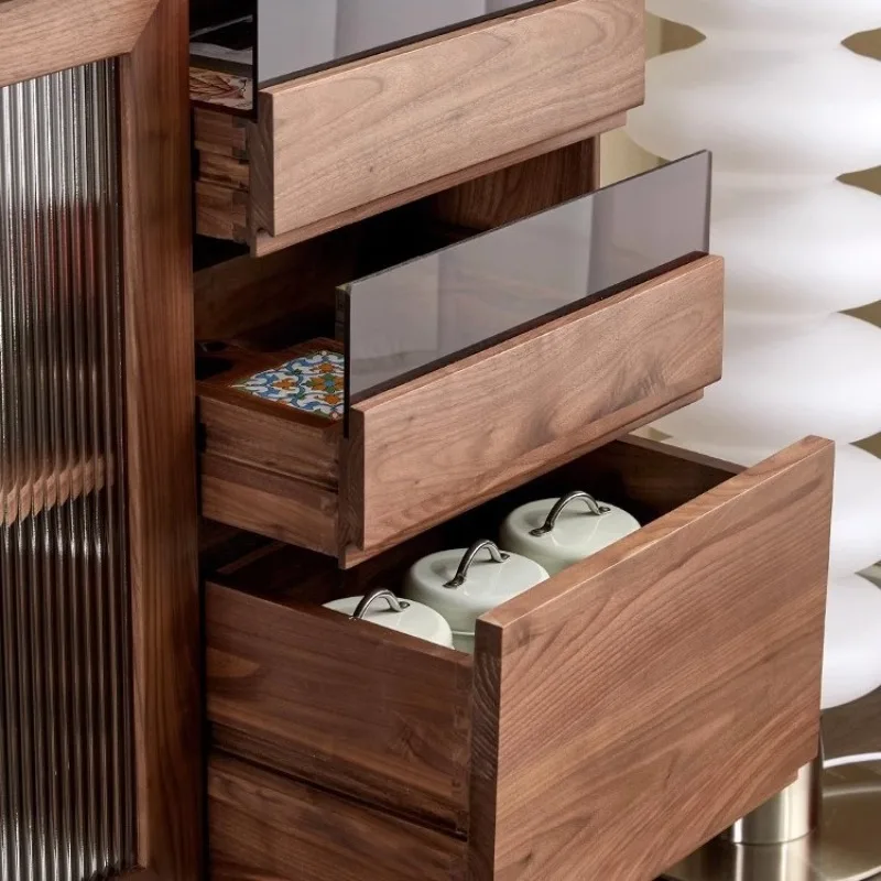 الفنان متعدد الوظائف خزانة للغرفة المعيشة تصميم خمر خزانة للغرفة المعيشة الحديثة تخزين عالية أثاث المنزل الدولاب XY40GZ #2