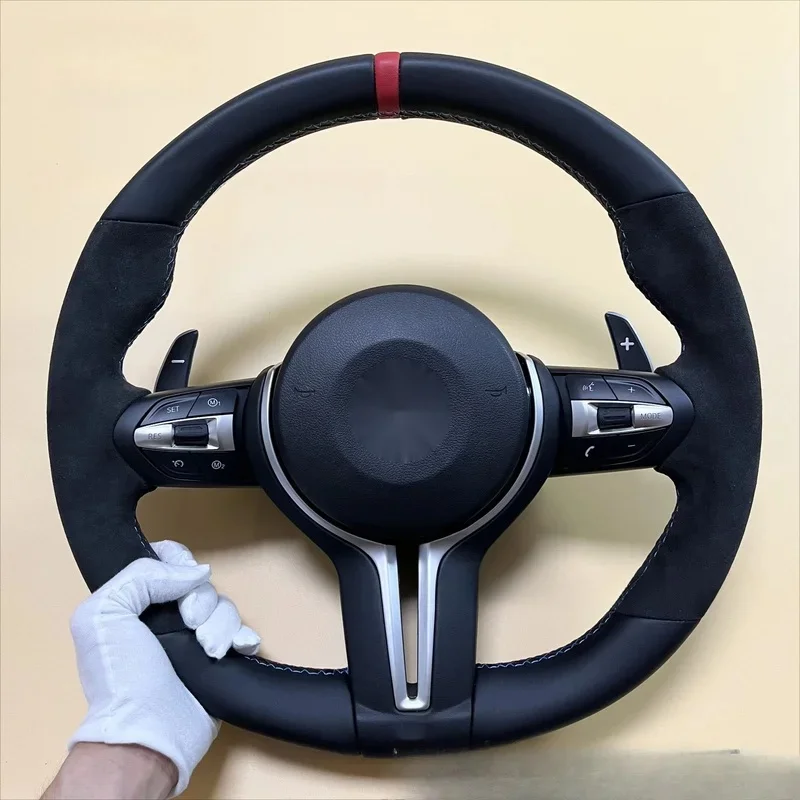 For BMW X1 X2 X3 X4 X5 X6 X7 M3 M6 E90 E60 T Style Steering Wheel With Cruise Control Shift Paddle Horn Cover Horn Shell