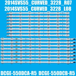 16pcs/set LED Backligth Strip For 2014SVS55 CURVED 3228_R07 L08 UA55HU7200 UE55HU7200 UE55HU7100 UN55HU7250 UN55HU7200