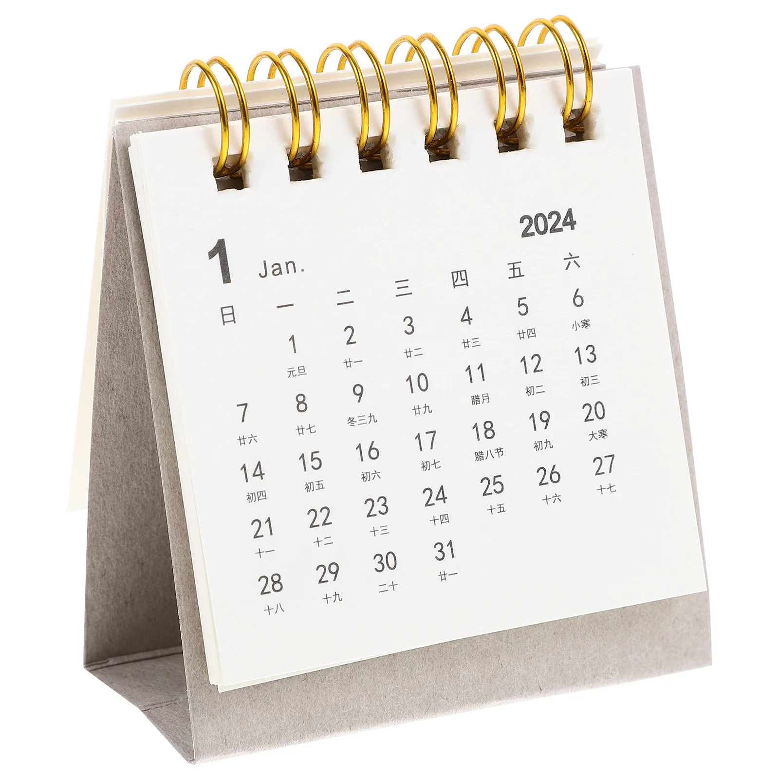 Mini 2024 Desktop-Ständer, kleiner Tischkalender für Büro und Zuhause, monatlicher Memo-Tischkalender, tragbarer Standkalender 2024
