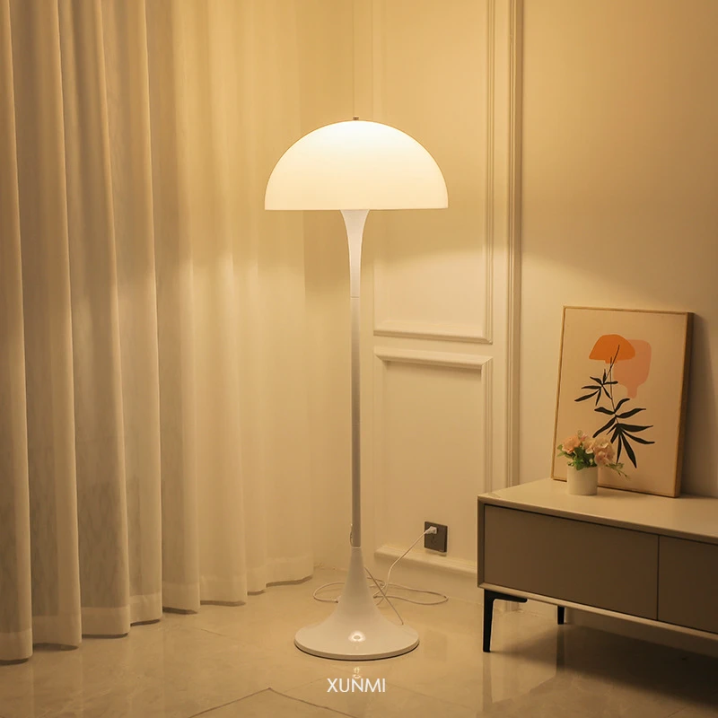 

Modern Designer Minimalist White Floor Lamp Suitable for Study Living Room Bedroom Bedside Indoor Floor Lighting Fixtures