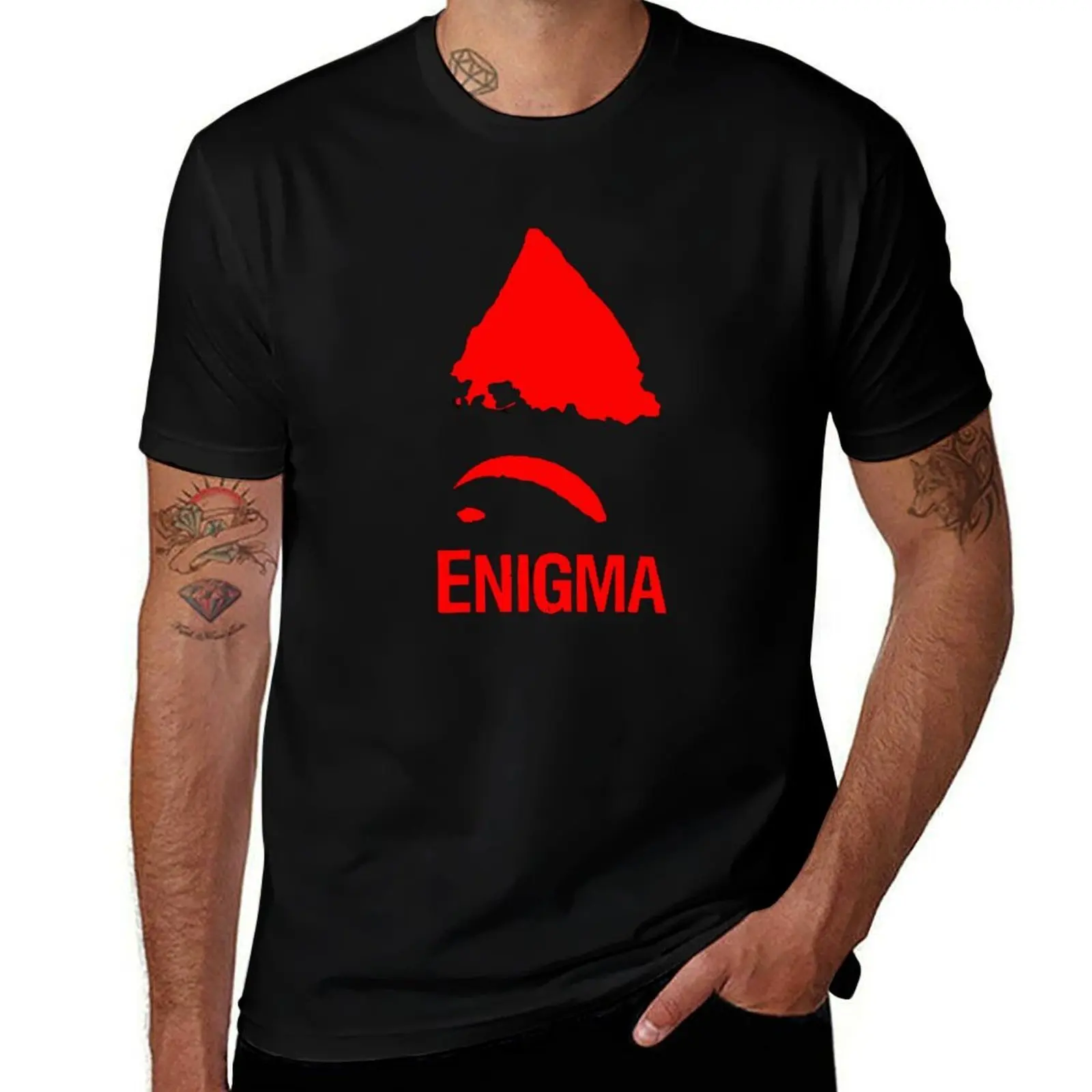 

Enigma Records Retro T-Shirt cotton tshirt 100% man t shirts for men casual t shirt for man T-Shirt