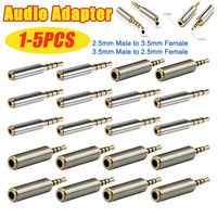 Jack 3.5 mm to 2.5 mm Audio Adapter 2.5mm Male to 3.5mm Female Plug Connector for Aux Speaker Cable Headphone Jack 3.5