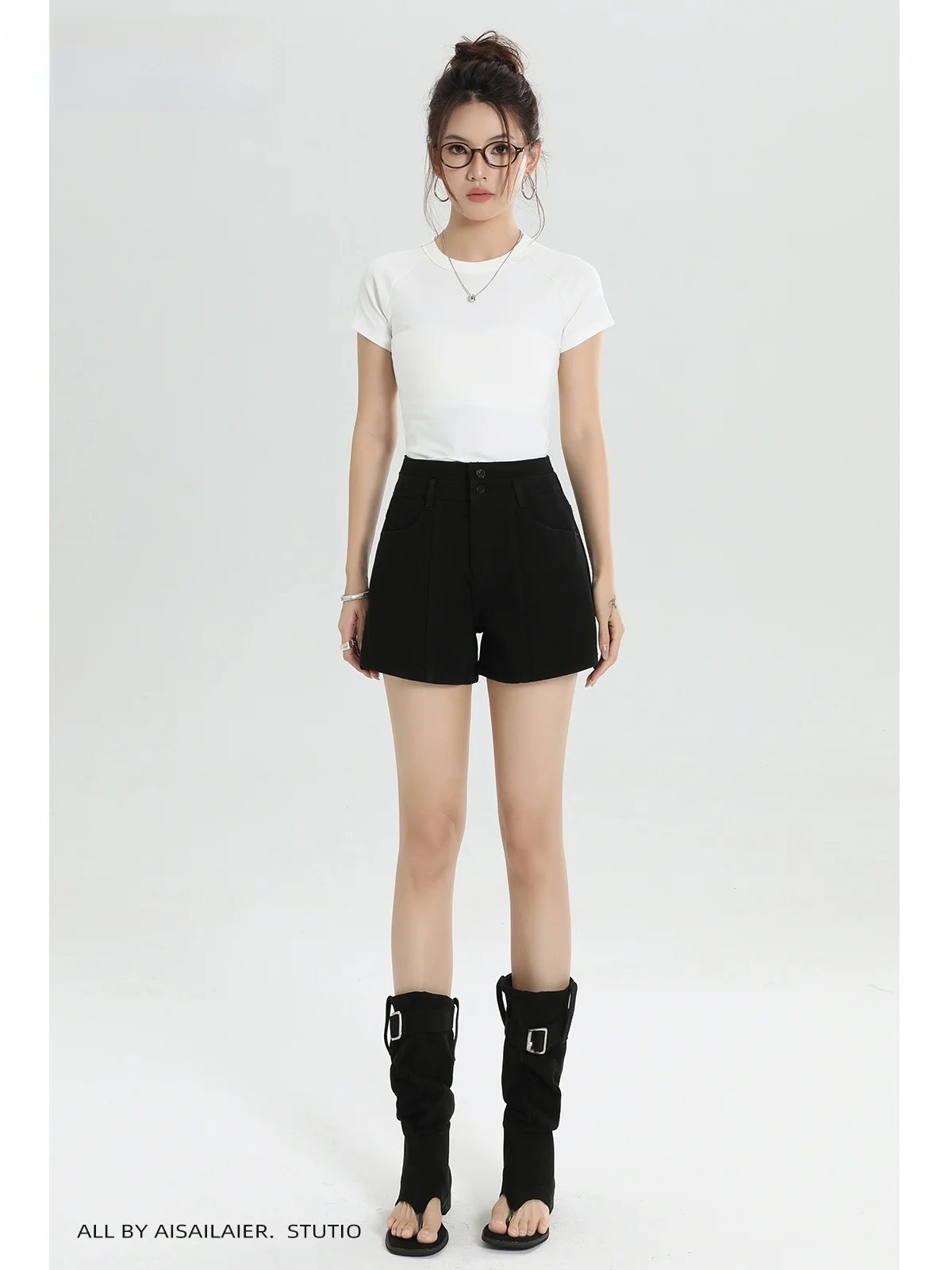 shorts-en-jean-taille-haute-coupe-trapeze-pour-femme-coupe-ajustee-extensibles-dans-quatre-sens-jambes-larges-style-decontracte-melange-de-coton-pour-l'ete