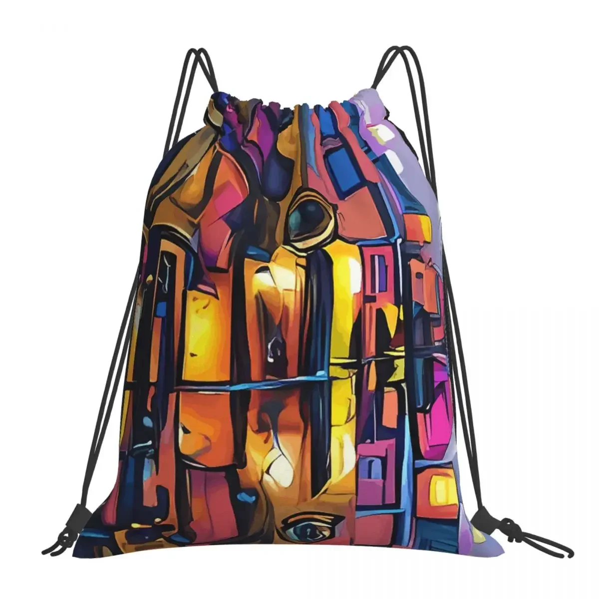 

Captivating Puddles Transpire Enigmatic Moments Backpacks Drawstring Bags Drawstring Bundle Pocket Storage Bag BookBag Man Woman