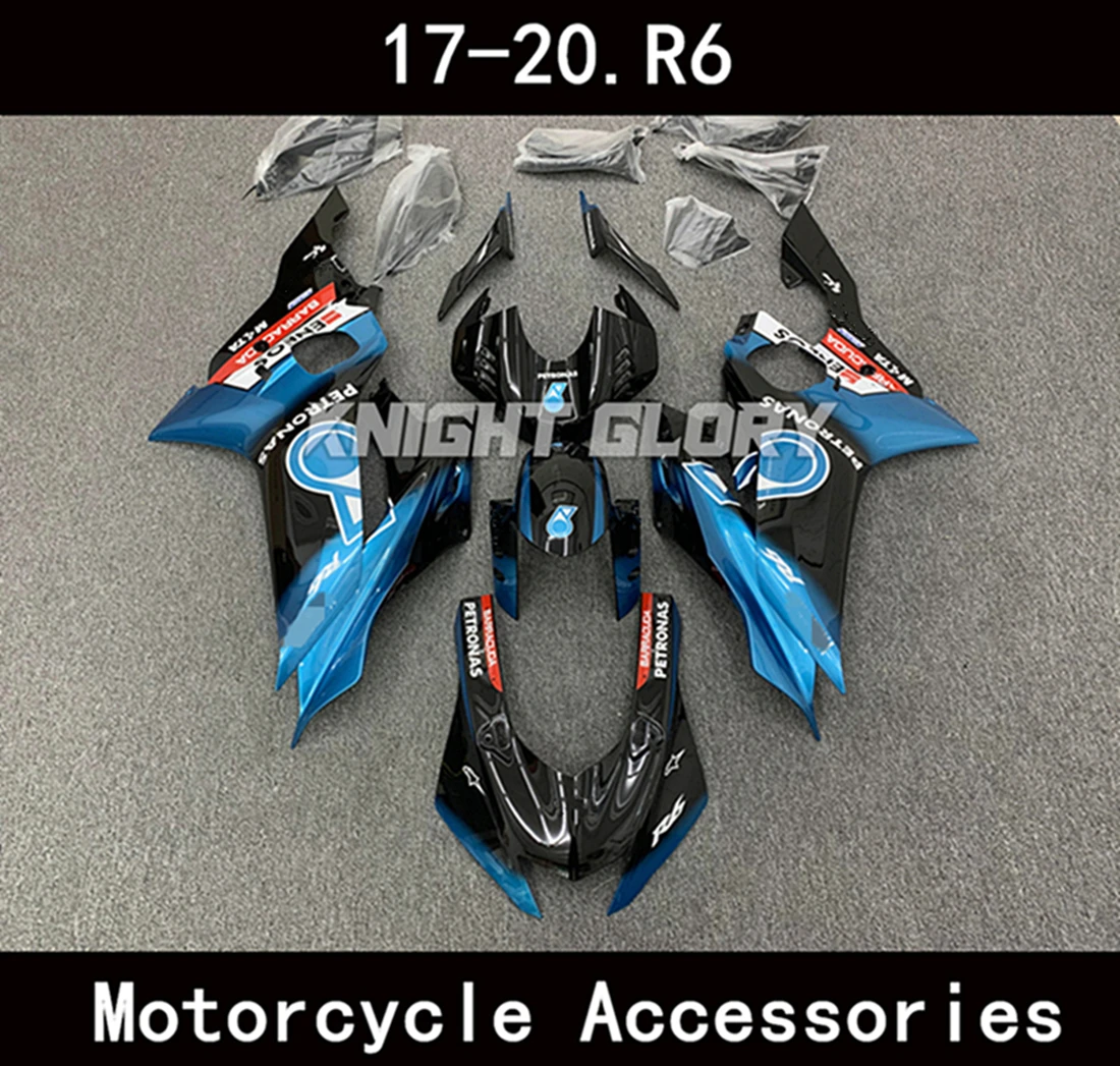 

Suitable for YZF-R6 YZF R6 2017 2018 2019 2020 Motorcycle Shell Fairing Spoiler Bodywork Set