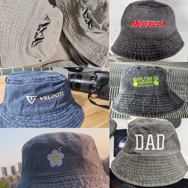 Custom logo Denim Bucket Hat F - Bucket Hat Cotton review and price