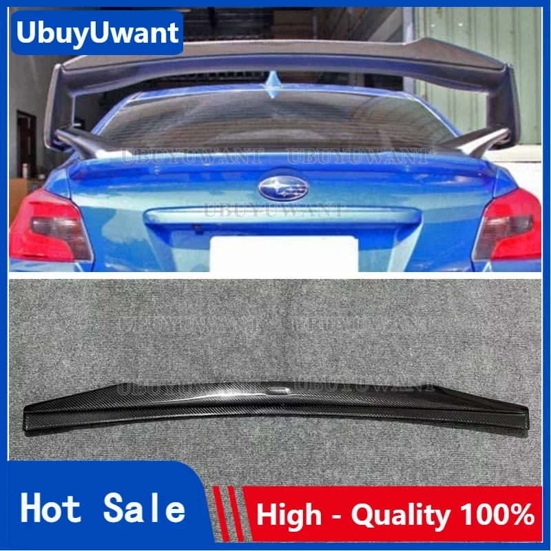 

UBUYUWANT подходит для 2015 2016 2017 2018 2019 2020 2021 Subaru WRX STI 4th Gurney откидной задний спойлер для багажника из настоящего углеродного волокна