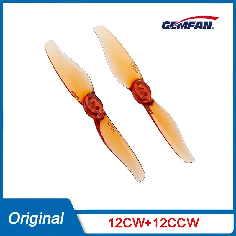 

4 Pairs Gemfan Hurricane 3018 3inch 2-Blade Propeller 1.5mm/2.0mm Hole T Mount for RC FPV Racing Toothpick Drone Multirotor Part