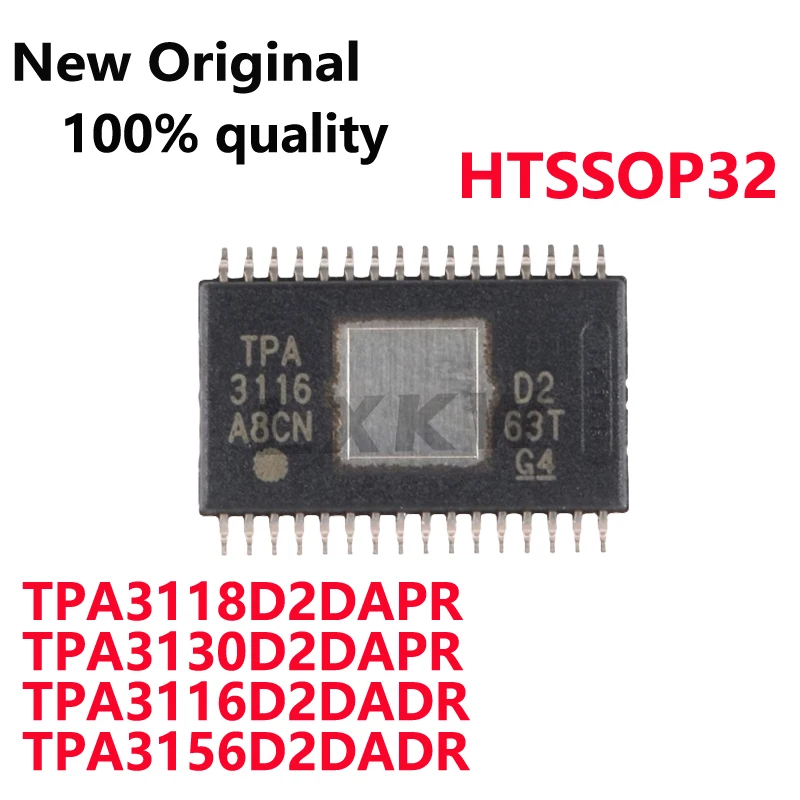 (5piece) New Original TPA3118D2DAPR TPA3130D2DAPR TPA3116D2DADR TPA3156D2DADR HTSSOP32 Audio power amplifier chip In Stock