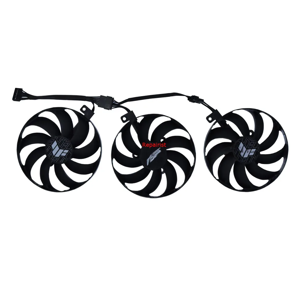 3Pcs/Set,GPU VGA Cooler,T129215BU,Video Card Fan,For ASUS TUF RX 6700XT O12G GAMING,For ASUS TUF RTX 3070 Ti 8G GAMING OC