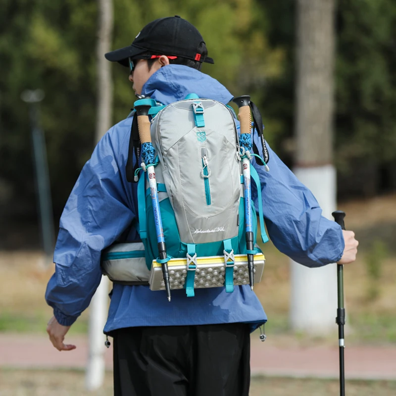 

Рюкзак для горного туризма 30 л, унисекс, легкий походный рюкзак со съемной задней панелью, водонепроницаемый рюкзак для кемпинга