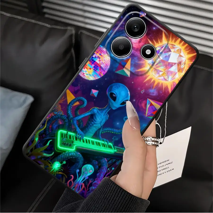 Phone Cover Case for Xiaomi Redmi Note 15 12 11 K80 14C A4 13 14 Pro Plus 9 8 A7 12C 13C A5 10 K40 A1 A2 Strange Alien view 5