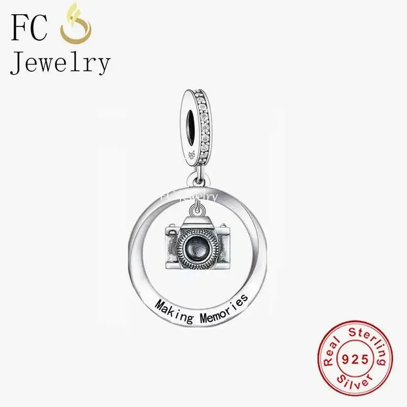 

Fit Original Pan Charms Bracelet 925 Sterling Silver Travel Camera Making Good Memories Bead For Making DIY Berloque 2024