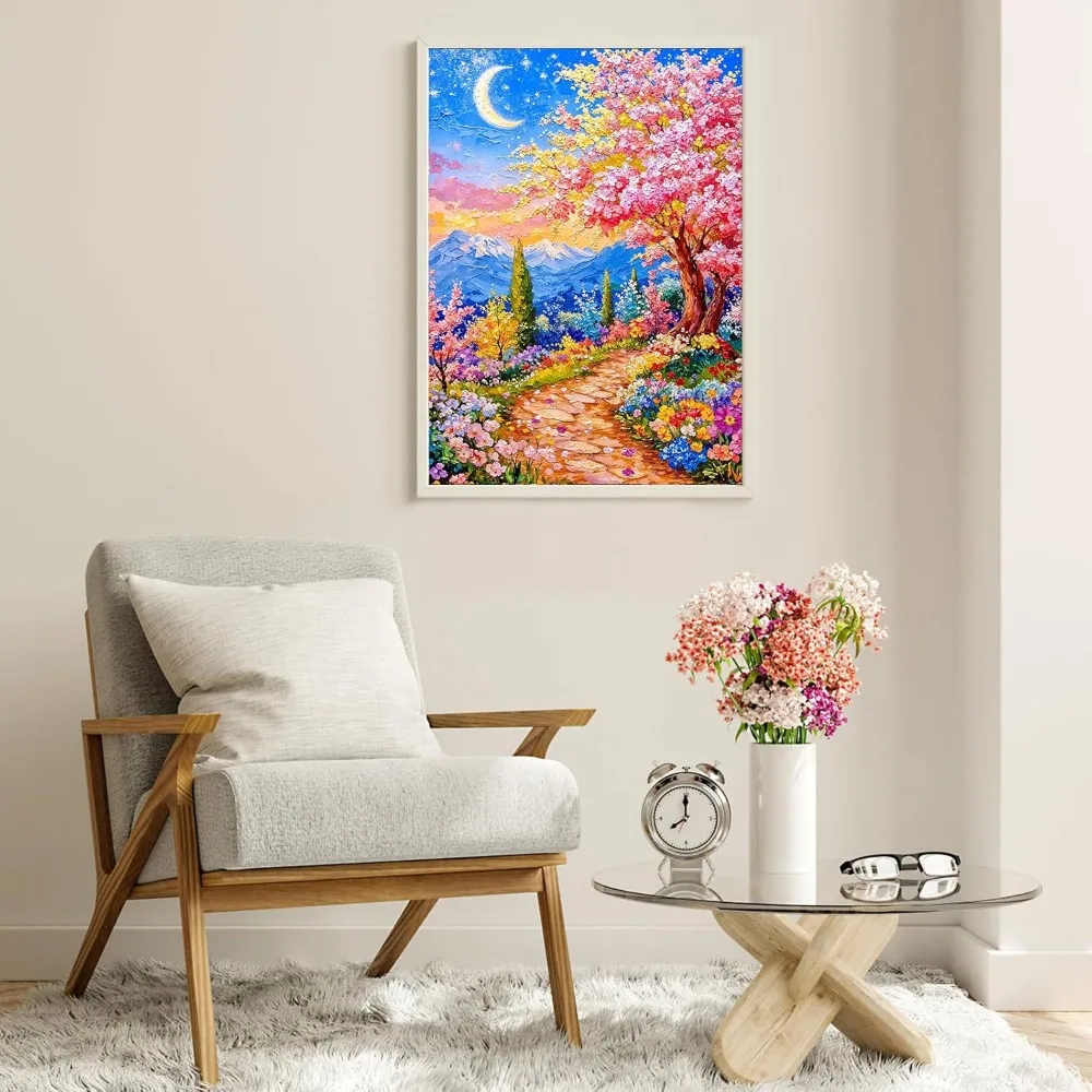 Dreamy Moonlight Path 120/300/500/1000 Pieces Art Jigsaw Puzzles Brain Training Challenging Educational Toys for Adults Kids