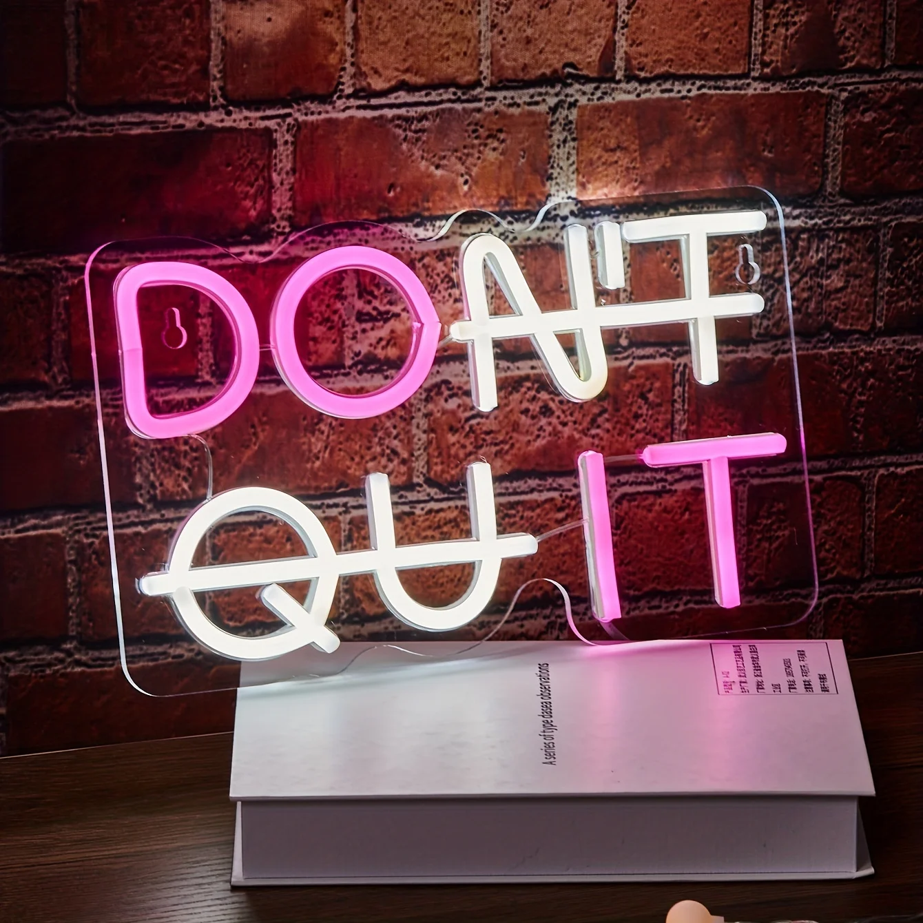 DON’T QUIT Neon Light Sign,Decorations for Home, Man Cave, Gamer Room, Office, Yoga Gym Room, Gifts for Friends Family Kids