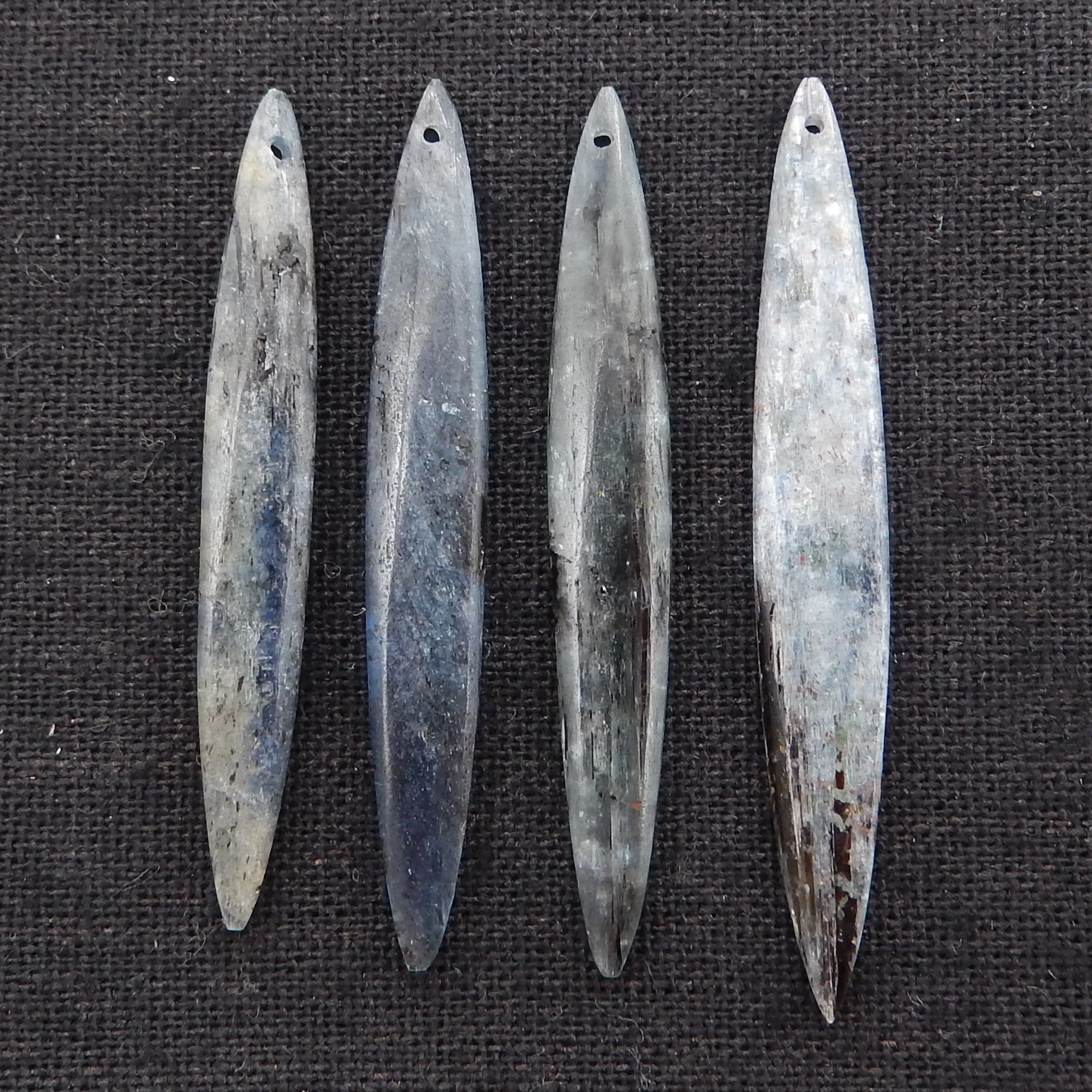 4PCS Natural Blue Kyanite Marquise Beads Lot , Gemstone Beads ,Fashion Jewelry Necklace Accessories