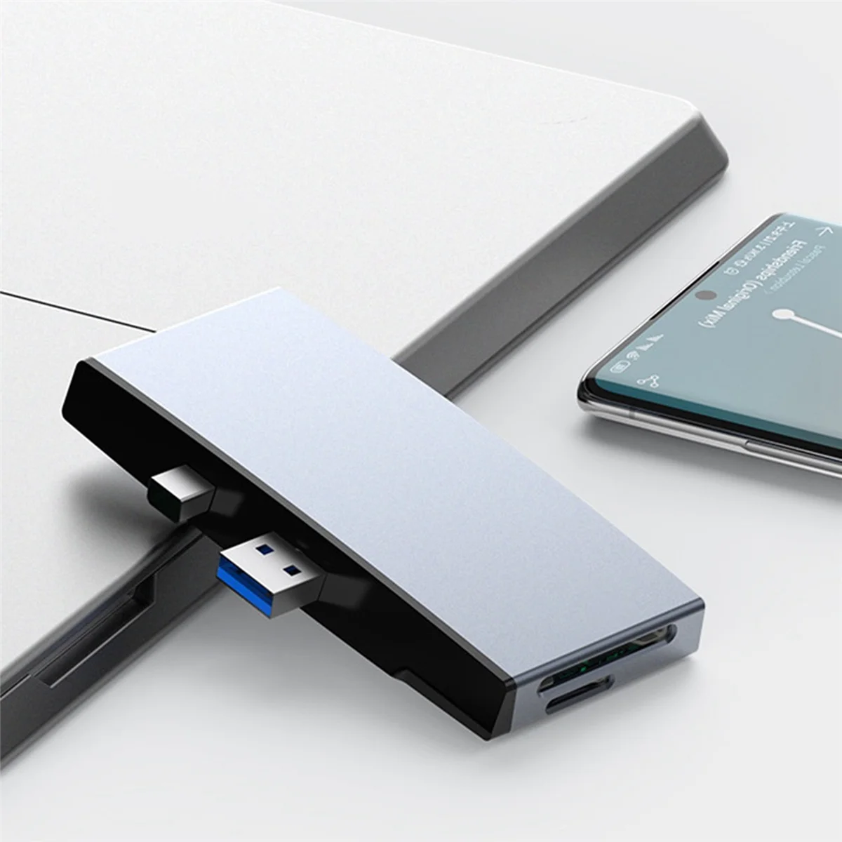 

Durable-для Surface Pro 6 5 4 Концентратор 5 в 1 USB-док-станция с 4K HDMI-совместимым 2 портами USB 3.0 Считыватель слотов для карт памяти