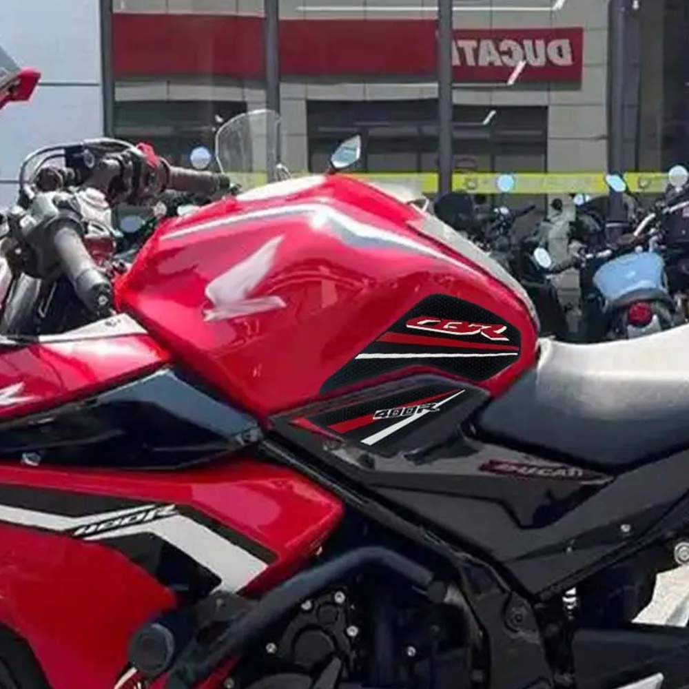 

Новая накладка на бак, тяговые накладки на бензобак, ручки топливного бака, боковая наклейка, наколенники, защитная наклейка для Honda CBR400R cbr400r 2019-2023