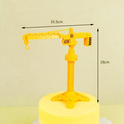 Bau Kuchen Topper Geburtstag Kuchen Dekoration Bagger Turm Kran Verkehrszeichen Fahrzeuge Kinder Geburtstag Party Baby Dusche – Detail 4