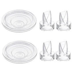 6pcs Duckbill Valves & Silicone Diaphragm set Breast Silicone Duck Mouth & Diaphragm Combination for Breast