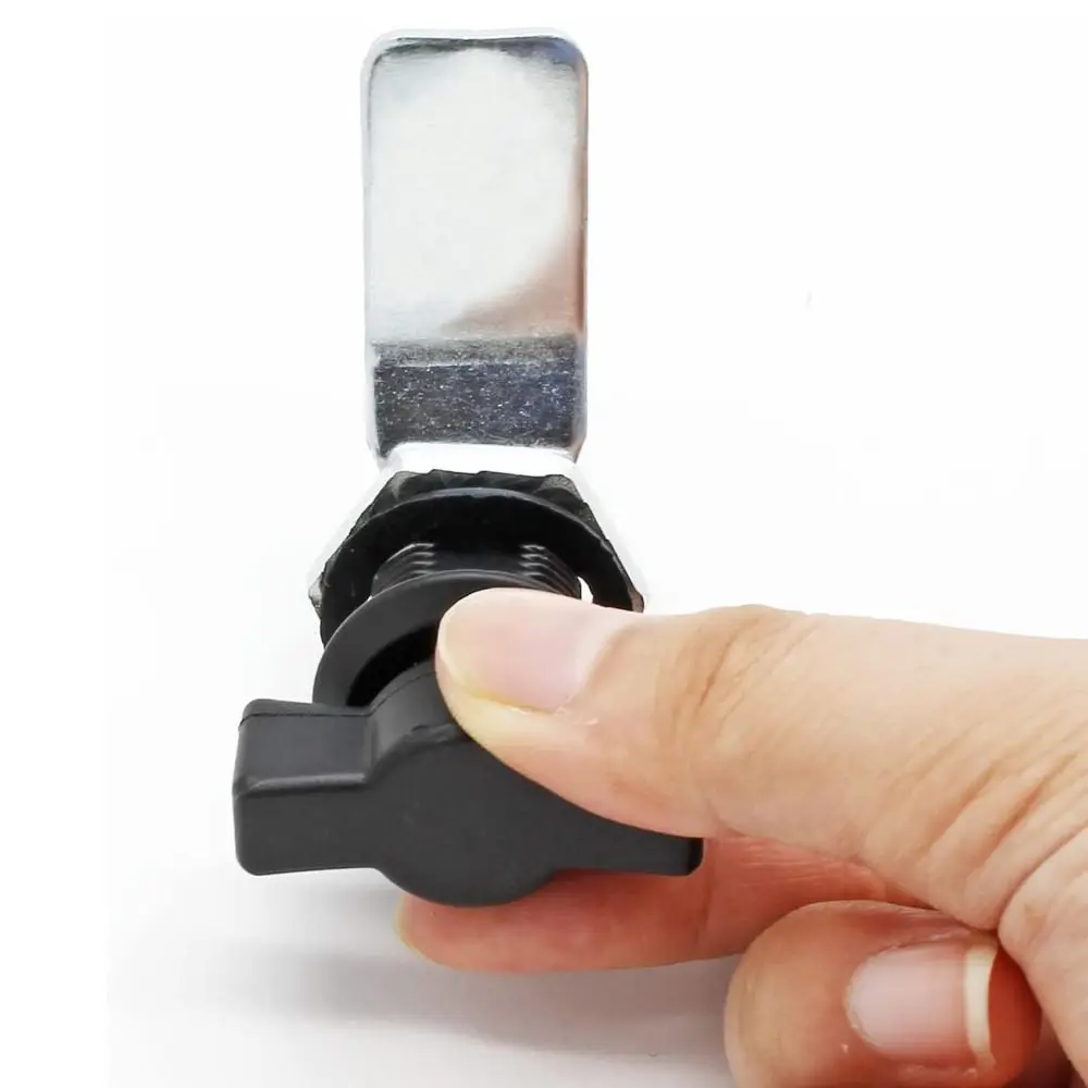 Stainless Steel Distribution Box Tool Lock Keyless Industrial Swivel Lock Cylindrical Tongue Lock Handle Furniture Security