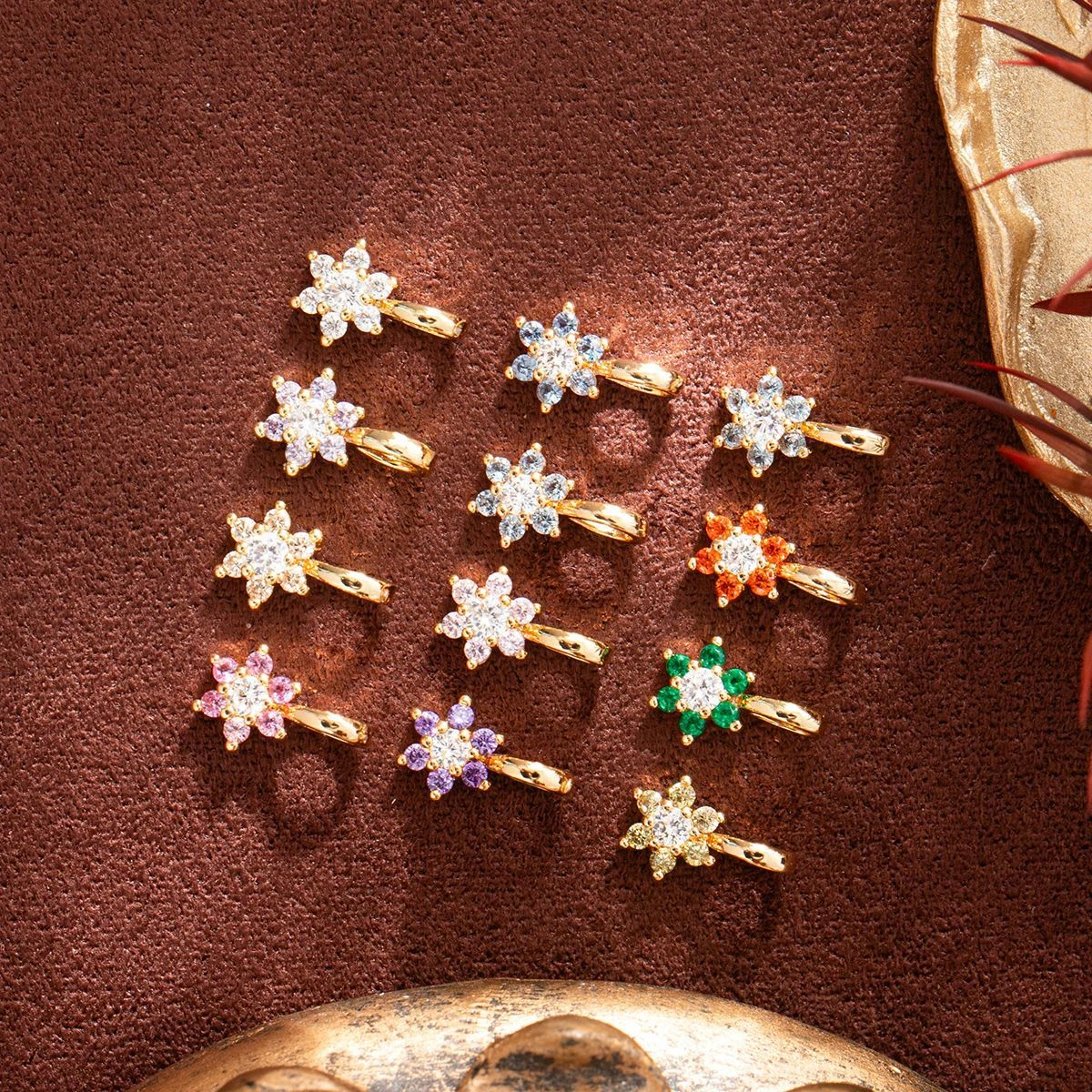 女性用バースデーオイルペンダント,12個の誕生石,ジルコン,xiangジュエリー,月,ハイカラー,DIY