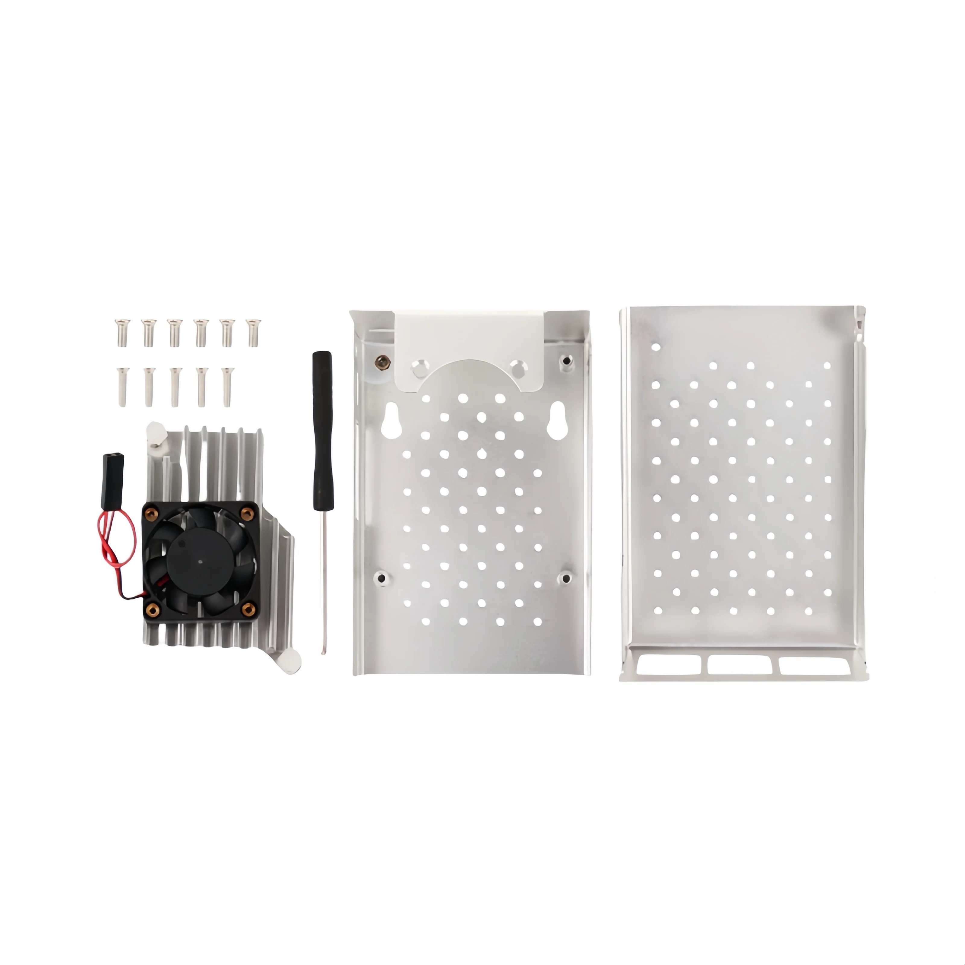 Raspberry Pi 5 Metal Case com ventilador, ventiladores convectivos de dissipação por calor