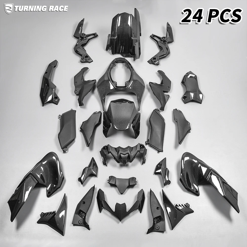 

Z900 Carbon Fiber Look Full Fairing Set For Kawasaki Z900 2020-2025 Injection Bodywork Tail Side Panel Nose Frame Cowl Mudguard