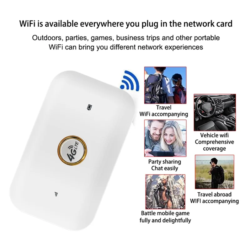 MiFi 무선 와이파이 라우터, SIM 카드 슬롯 지지대 10, 자동차 모바일 와이파이 무선 핫스팟, 150Mbps 모뎀, 4G