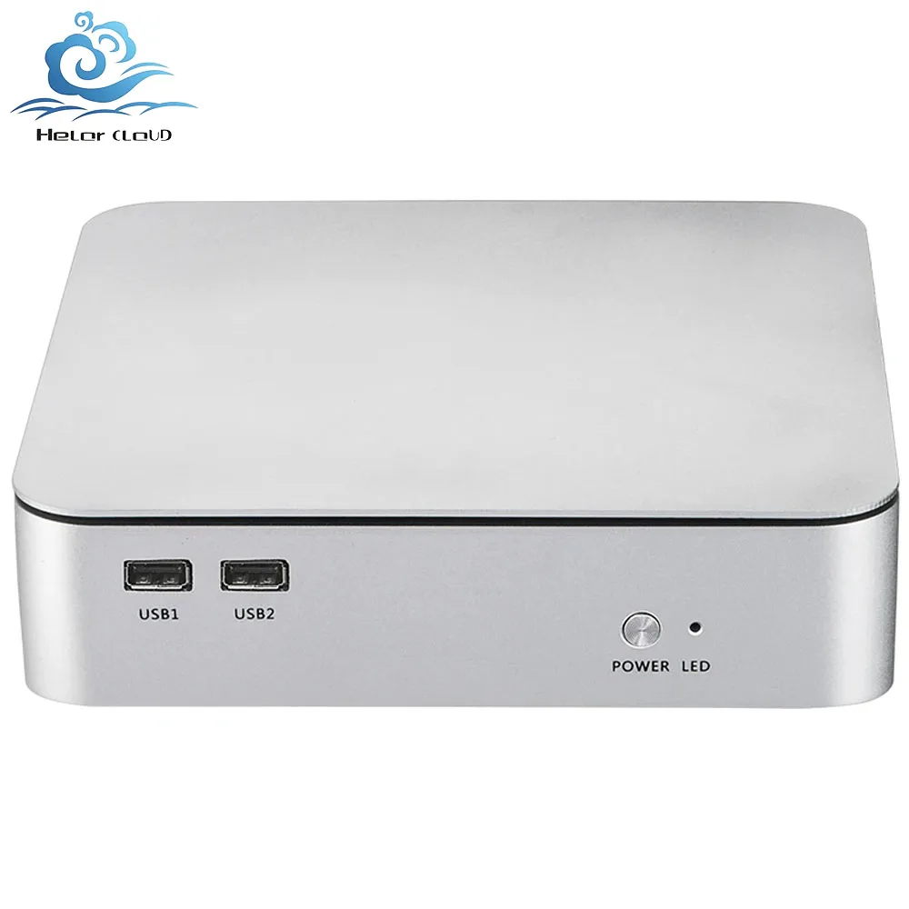 Helorpc Mini Pc Optionele I7-8750H/I5-11300H/I7-10750H/I5-1135G7 Cpu Ondersteuning Wifi Win10 Linux Systeem Fanless Industriële Computer