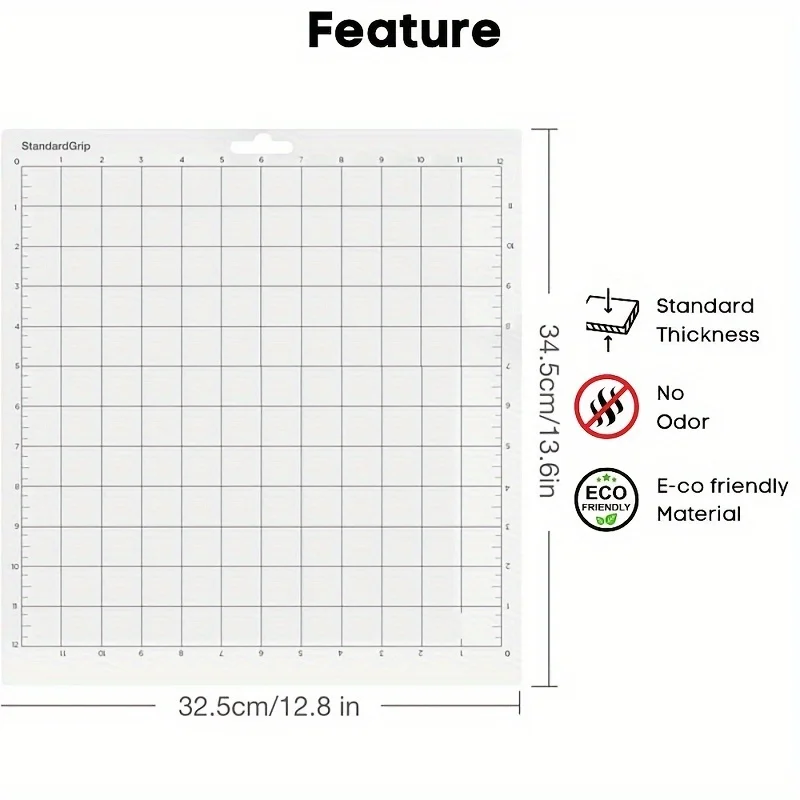 Adhesive Sticky Cutting Mat for Silhouette Cameo 4/3/2/1,12x12inch Vinyl Cutting Mat for(Light Grip, Standard Grip. Strong Grip) view 4
