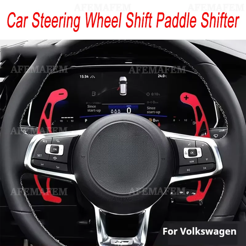 2pcs Car Steering Wheel Shift Paddle For Volkswagen VW GOLF GTI R GTD GTE MK7 7 POLO GTI Scirocco Tiguan Rline PASSAT T-ROC