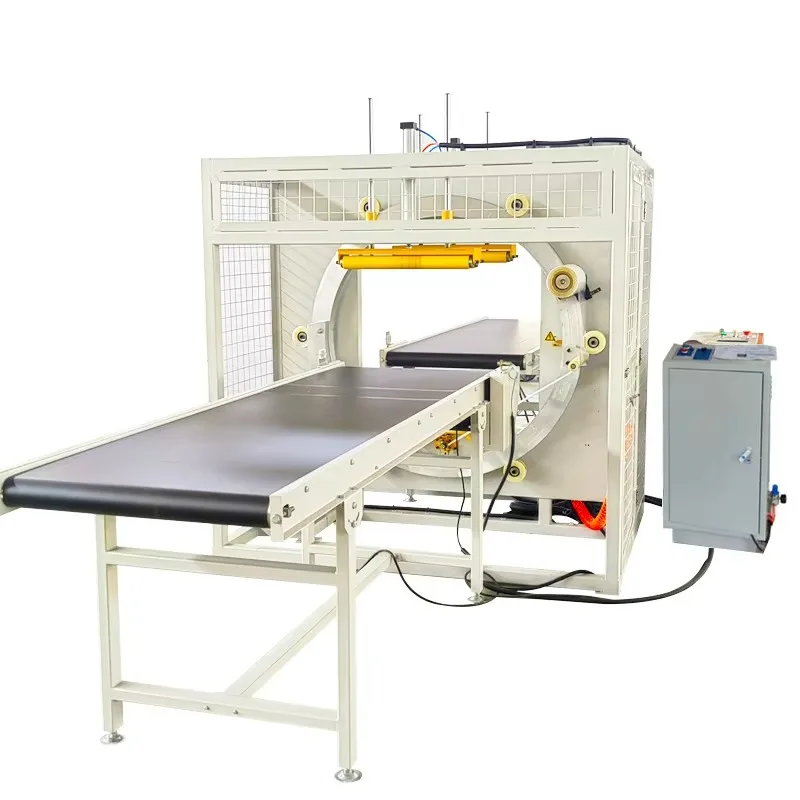 2025Door/Window/Aluminum Profile Automatic Horizontal Orbital Stretch Film Wrapper Packing Machine