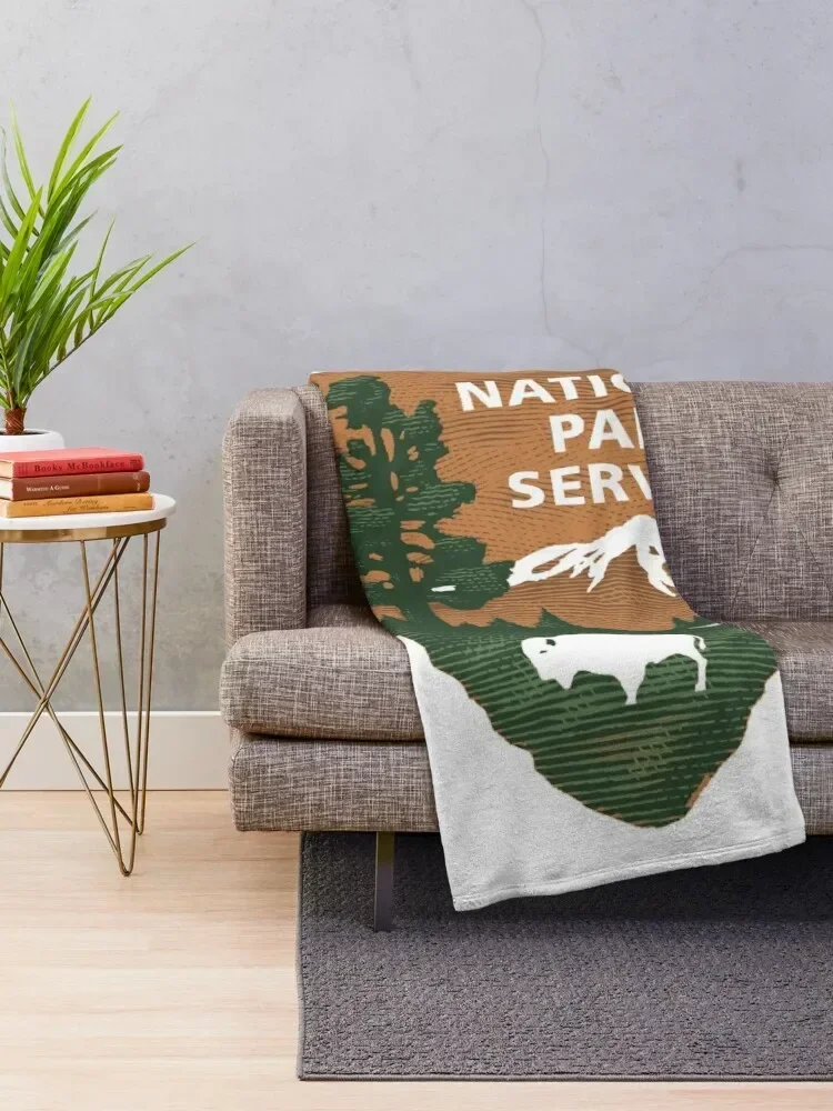 National Park Service Throw Blanket Baby for sofa Retros Cute Plaid Blankets