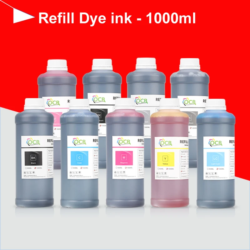 1000ml high quality dye ink for epson P800 P600 4800 3800 3880 3885 P7000 P8000 P9000 7908 9908 7890 9890 printer