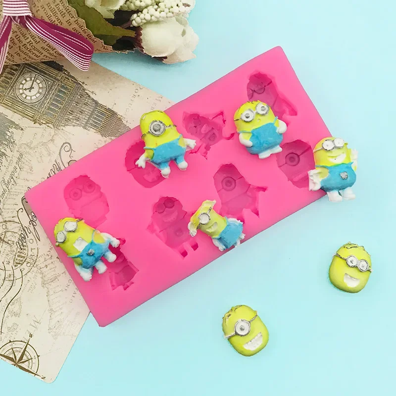 Minions Chocolade Banketvorm Siliconen Keuken Bakaccessoires Tool Vakantie Cakevorm Decoreren Tool Diy Familie Bijeenkomst