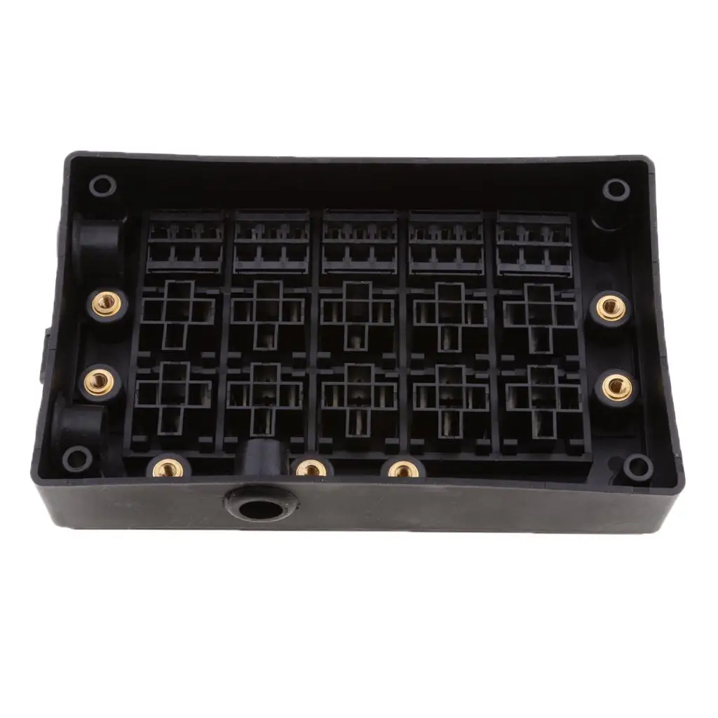 Plastic 18 Way Blade Fuse Holder Car Relay Box Distribution Block for Automotive Electrical Wiring and Safety