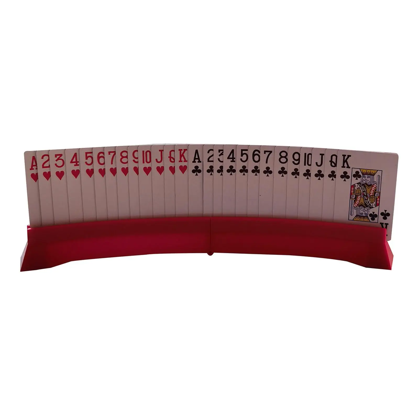 

Пластиковый держатель для игральных карт, изогнутая подставка-органайзер для карт, не требующая использования рук, для людей с артритом, пожилых людей и детей