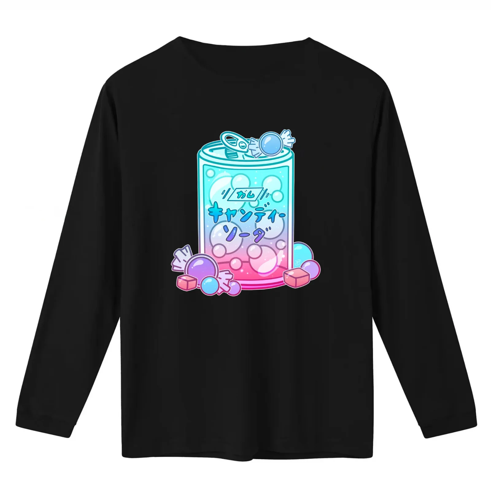 Bubblegum Soda T-Shirt Summer Casual Cotton Tee Oversized Streetwear Tops Vintage Graphic Print Loose Fit Short Sleeve