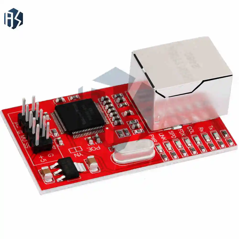 Mini módulo de placa de red W5100 LAN Ethernet Shield R3 W5100 3,3 V 5v Compatible con Arduino Ethernet Mega 2560 Mega2560