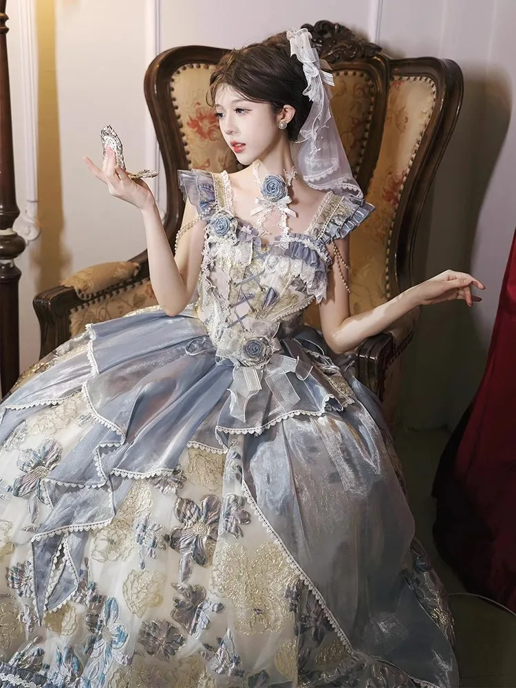 

Big Skirt Lolita Evening Dress Girl's Birthday Party Style Adult Gift Fairy Temperament Heavy Industry