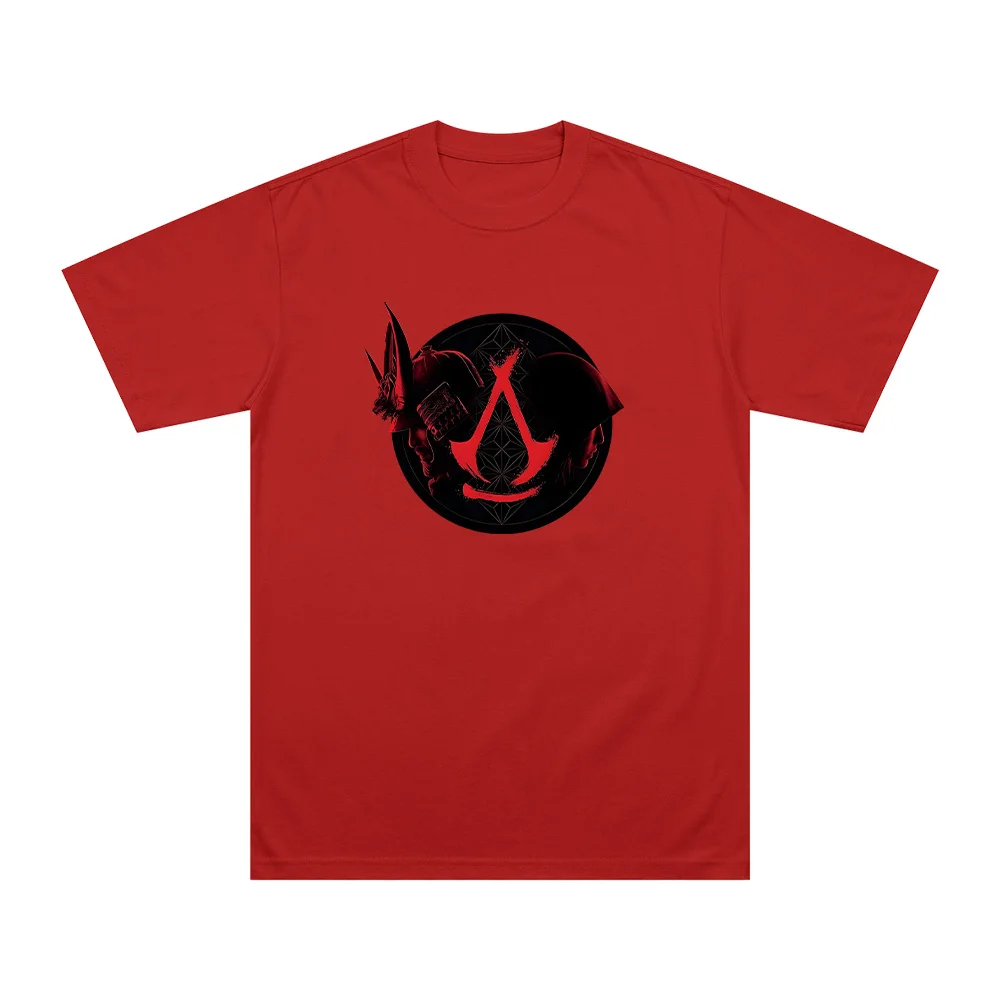 Assassin's Game Creed T-Shirt Retro Vintage Print Tshirt Men Fashion Casual Short Sleeve O Neck Tops Comfort Cotton Top Unisex