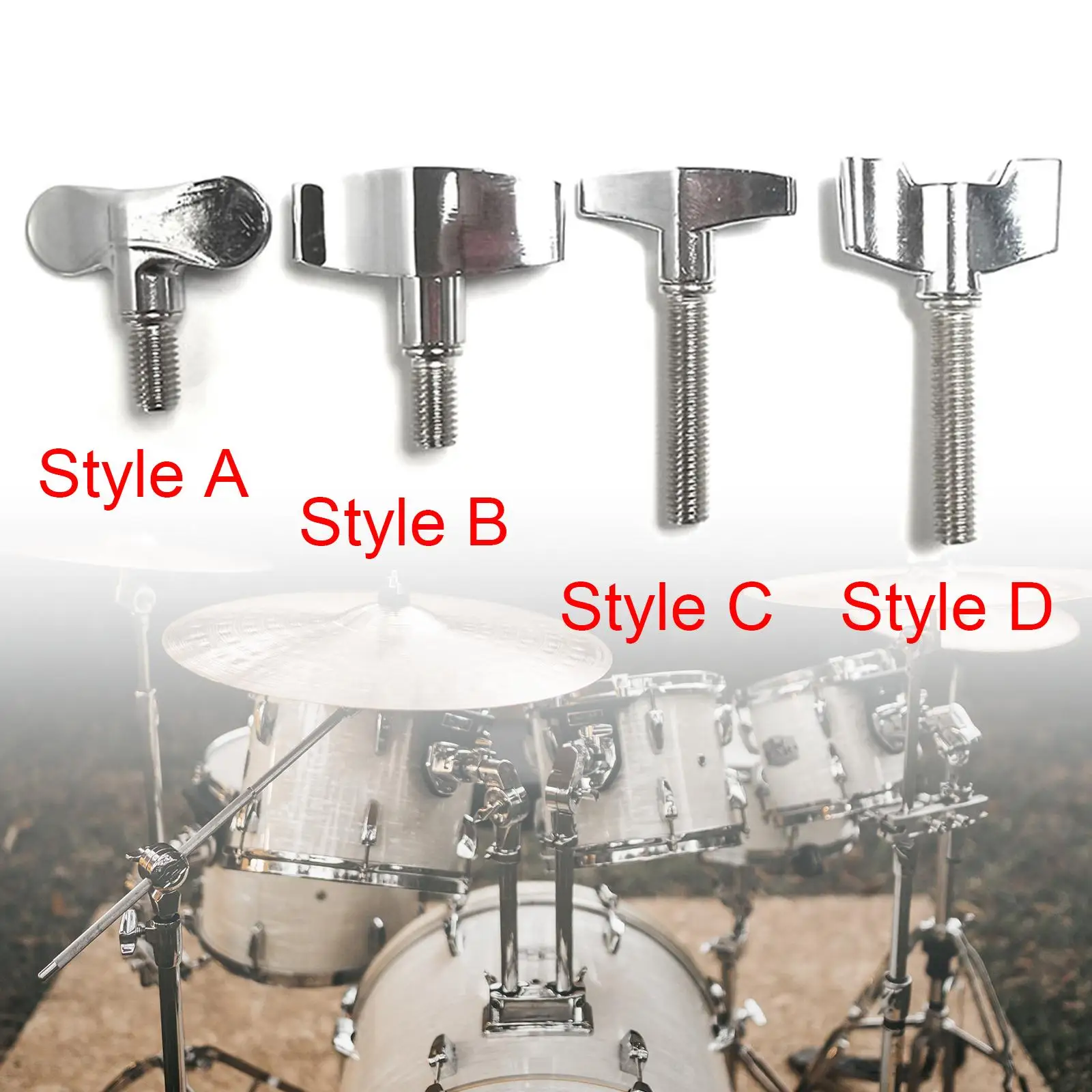 Metal Stand Cymbal Wing Nuts M6 Universal Heavy Duty Adjustable Knob for Drummer