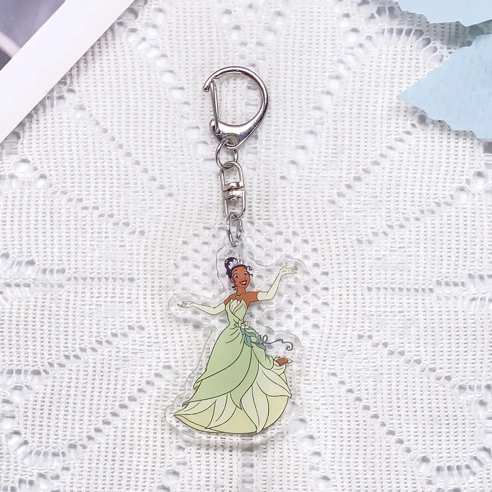 1/13Pcs Disney The Princess and the Frog Keychain Acrylic Keyrings Bag Charms Backpack Pendant Prop Decoration Friends Gifts view 4
