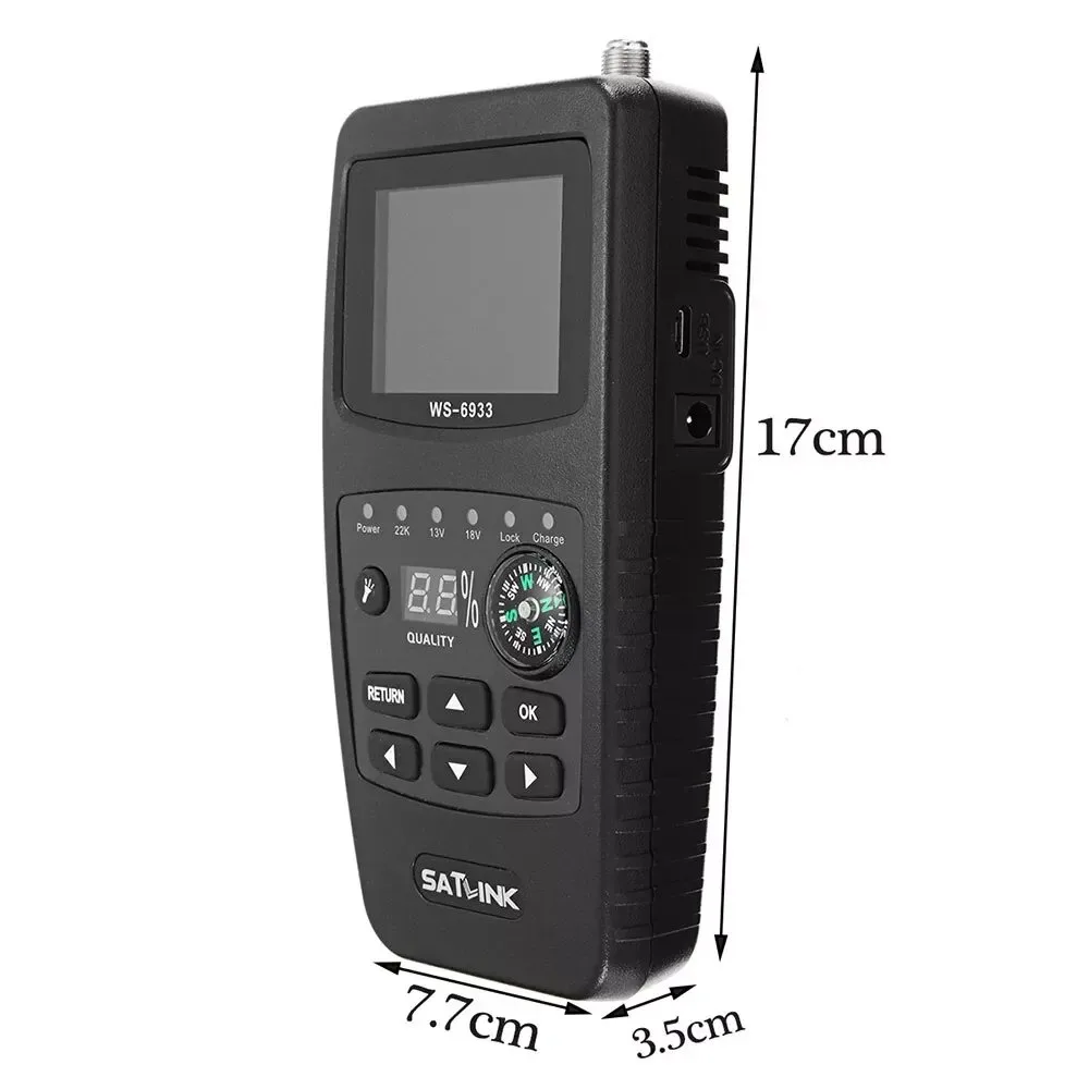 Imagem -04 - Satlink-digital Satellite Finder Ws6933 Dvb-s2 Fta Cku Band Meter Original