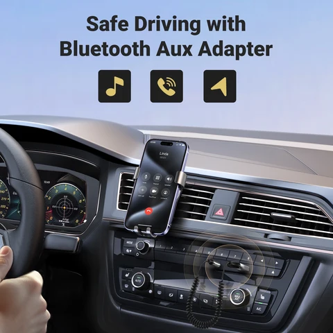 UGREEN Bluetooth 5.3 аудио приемник для автомобиля с USB и 3,5 мм разъемом — внешний вид товара